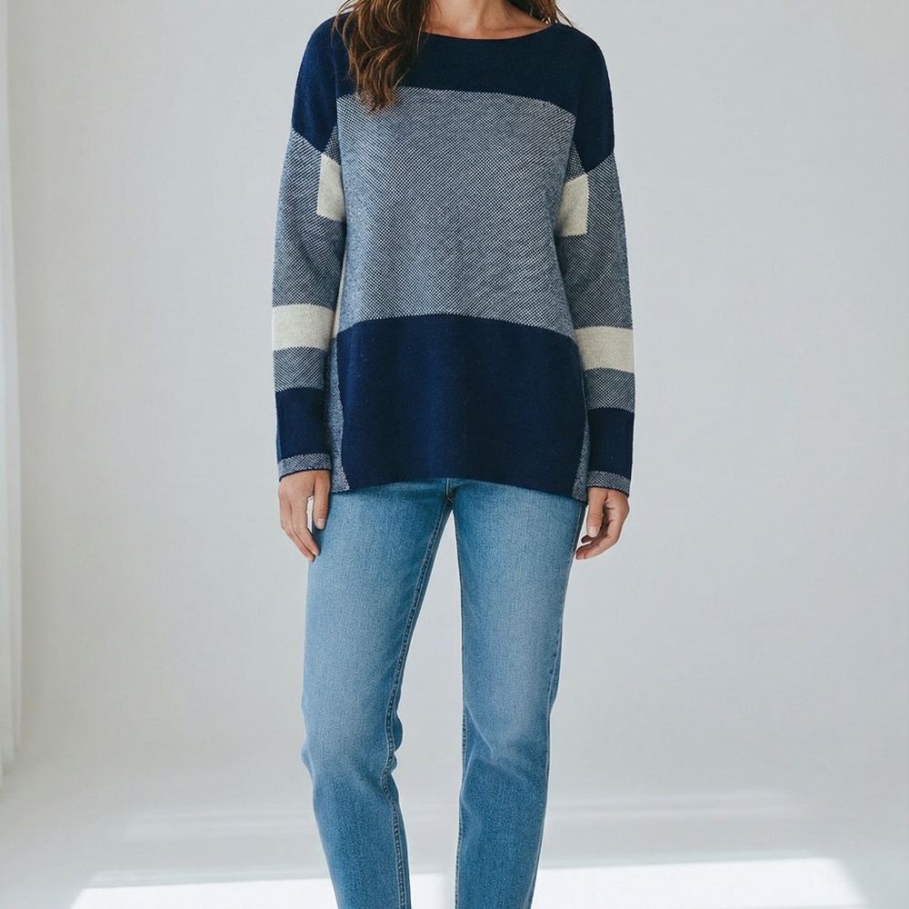 Vince Colorblock Wool/Cashmere Sweater - size M